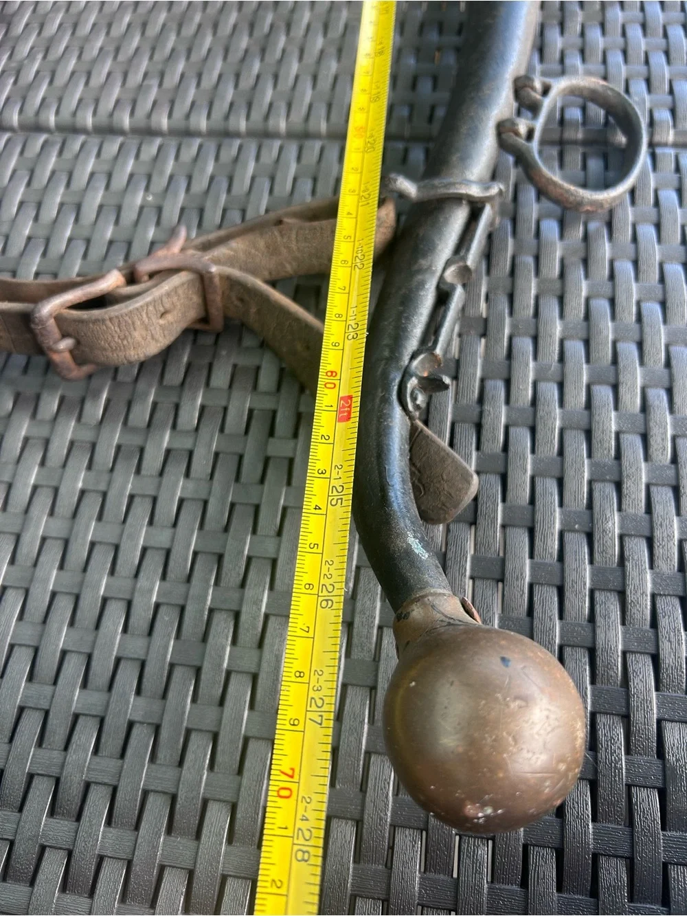 Vintage USHCO Steel & Brass Horse Hames – Antique Farmhouse Decor